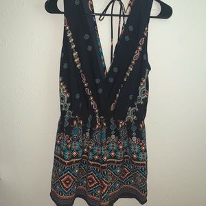 ILLA ILLA mock wrap romper